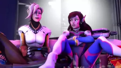 Game Night – Mercy Fucks D.Va - BlackjrXIII
