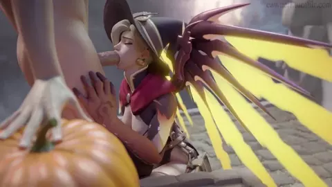 Mercy Halloween Blowjob - Cawneil