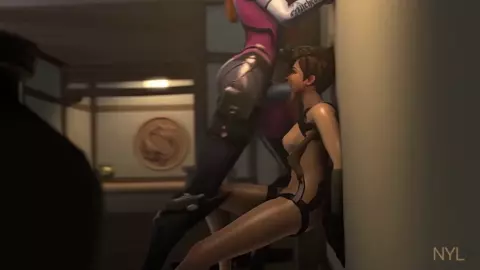 Widowmaker Facefucks Tracer - Nyl2