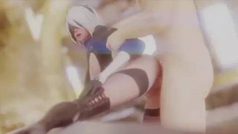 2B Spreading her Leg - Kaisto