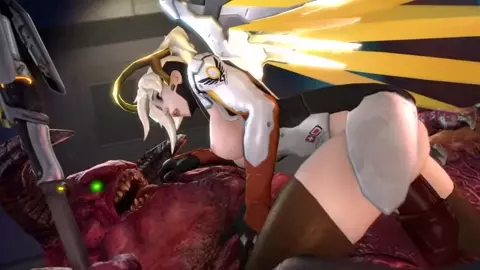 Overwatch Mercy Taming the Demon - Darsovin