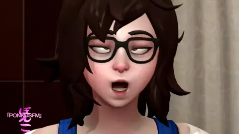 Mei gets help Brushing her Teeth from a Big Black Cock - PonkoSFM