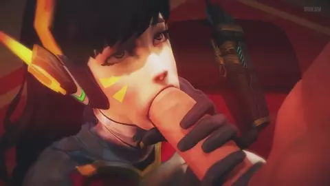 D.Va x Hanzo, Blowjob - Bruh-sfm
