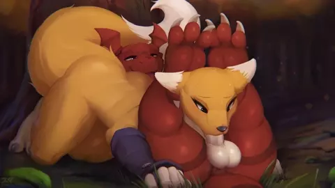Renamon's Blowjob - Zonkpunch