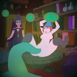 Sorceress testing her Tentacle Breeding spell on the new Apprentice!