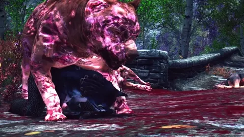 Khajiit Gives Herself to Rot Dog