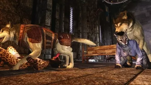 Two Khajiit Bred by Lustful Huskies