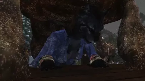 Stallion Pounds Khajiit Into Table