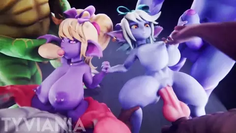 Poppy and Tristana Gangbang [tyviania]