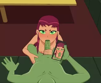 Starfire and Beast Boy [sfan]