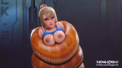 Snake around Samus