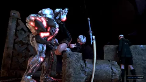 2B VS DOOM DEMON