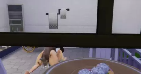 sims: Latina getting dick down by dog