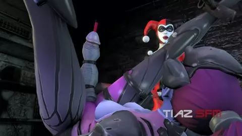 Harley Quinn and Widowmaker Cock and Ball Torture [tiaz-3dx]