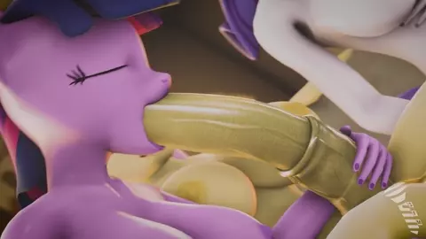Twi And Rarity Suck Flutts' Huge Cock! [ScrewingwithSFM]