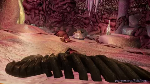 Trapped and penetrated by tentacles