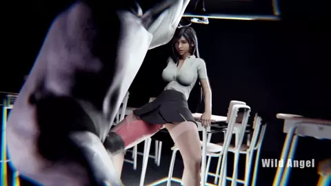 Tifa Lockhart Hard Sex in the Classroom Final Fantasy