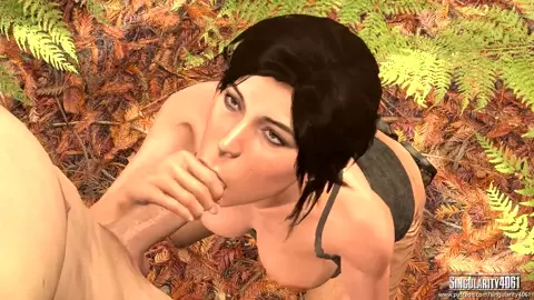 Lara sucking in public