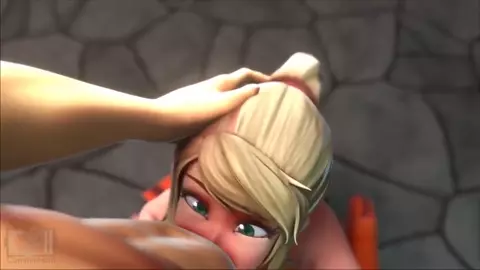 Samus sucking a meatpole dry