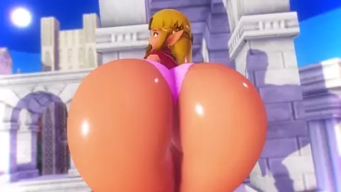 SSBU Zelda big butt hitbox