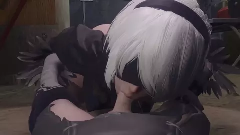 [Nier] 2B Blowjob (Cam3) [4K] [Bewyx]