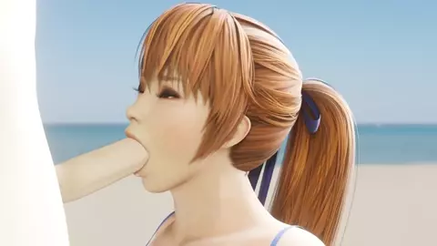 Kasumi BJ On The Beach Part 1 [TheDirtDen]
