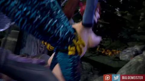 Jessie Rasberry Takes Lizard Cock [Bulgemeister]