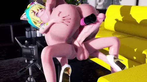 Futa and Thicc Female lusting over each other (Threesome double penetration ending)