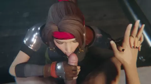 Jessie Rasberry Blowjob Facial Goth [Black Lipstick][Bulgingsenpai]