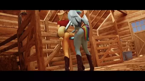 Applejack in: Barn Fun