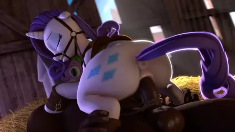 Rarity Rides A Massive Cock [Black][Froggnot]