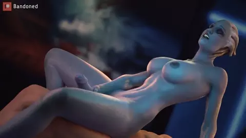 Liara T'soni futanari enjoying cock (Mass Effect)