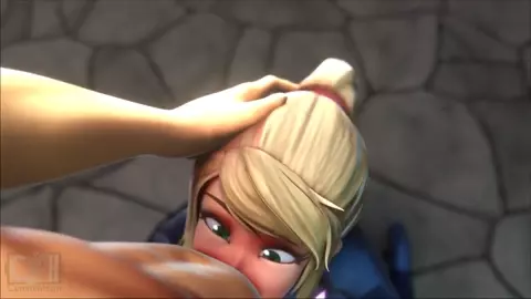 Samus Aran Blowjob Godess [Cumminham]