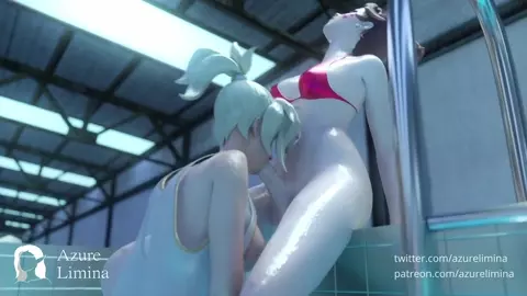 D.va And Mercy Pool Side Fun [Azure Limina]
