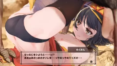 Megumin gets gang-raped by a bunch of monsters in heat in full view of the public