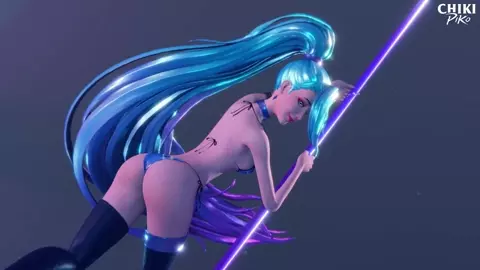 K/DA Seraphine POLE DANCE