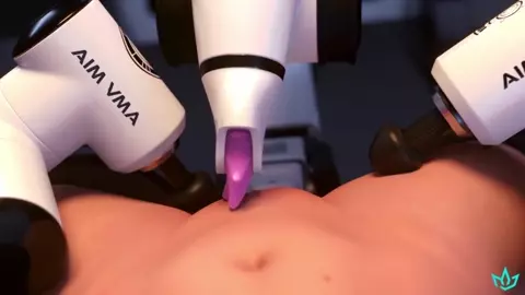Mercy fucked by dominant AI and made to cum many times