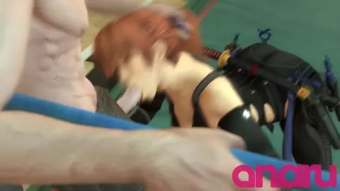 Geralt fucks Kasumi's face