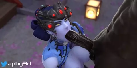 Widowmaker - Sucking Black Cock [Aphy3d]