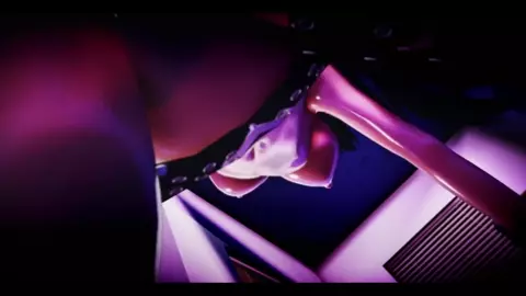 mmd black cat doggy