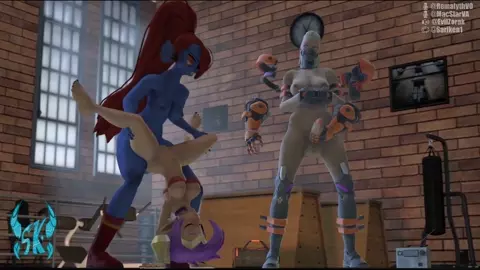 Undyne x Shantae + South Paw [Crossover, Futa on Female]