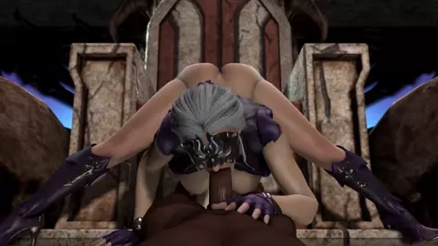 Sindel wants the cream. (blacked) [Blueberg]