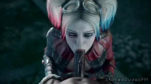 Harley Quinn Blowjob [Blacked][Stoneddude]