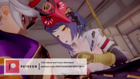 Kujou Sara x Arataki Itto Genshin Impact 3D HENTAI Shortver [HENTAIANIMECREATORTV]