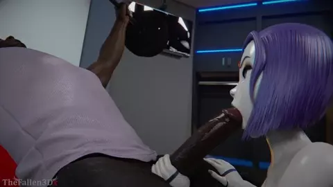 Raven BBC Blowjob [Thefallen3dx]