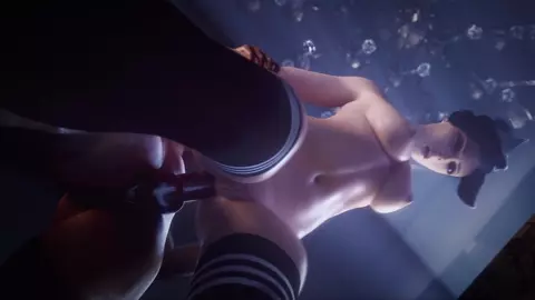 Mercy tries to dye her hair to avoid being discovered (blacked) [4k][VGErotica]