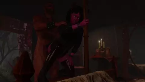 Sex with femboy succubus