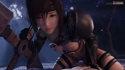 Yuffie Riding [Lazyprocrastinator]