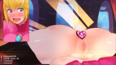 Bowsette x Peach - Intense Sex [Futadom, Futa/Female]