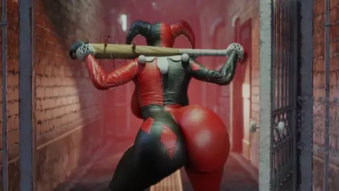 Harley Quinn Shaking That Booty [Kishi]